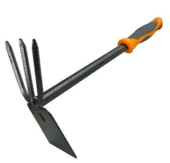 TOOLMAK Zappa da giardino , arancione e nera, 41x24,5 cm, attrezzo da giardinaggio