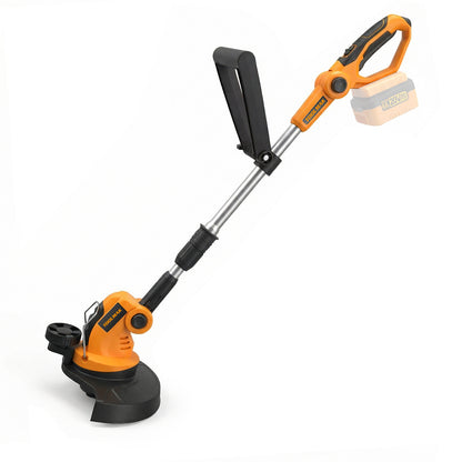 TOOLMAK Tagliabordi a Batteria 20V 4,0 Ah, Decespugliatore Elettrico Portatile per Giardino e Prato, Diametro Taglio 26 cm