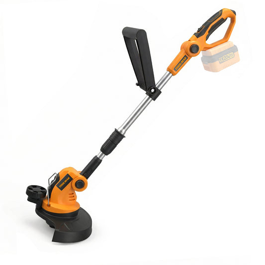 TOOLMAK Tagliabordi a Batteria 20V 4,0 Ah, Decespugliatore Elettrico Portatile per Giardino e Prato, Diametro Taglio 26 cm
