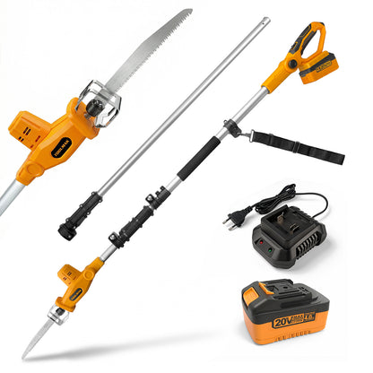 TOOLMAK Sega a Gattuccio da Giardino a Batteria 20V, Sega Reciprocante Elettrica per Potatura Alberi e Rami, Lama 210 mm