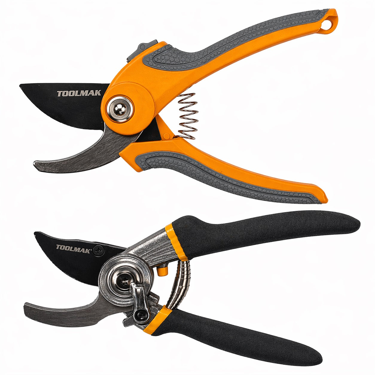 TOOLMAK Forbici da Potatura Professionali  Cesoie da Giardino con Lama Affilata in Acciaio, Impugnatura Ergonomica Antiscivolo, Forbici per Rami, Rose, Bonsai e Piante, Attrezzi da Giardinaggio