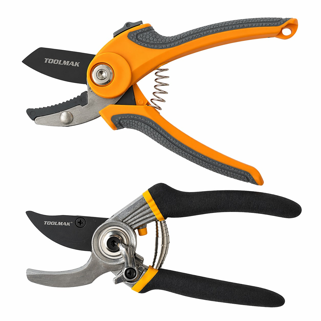 TOOLMAK Forbici da Potatura Professionali  Cesoie da Giardino con Lama Affilata in Acciaio, Impugnatura Ergonomica Antiscivolo, Forbici per Rami, Rose, Bonsai e Piante, Attrezzi da Giardinaggio
