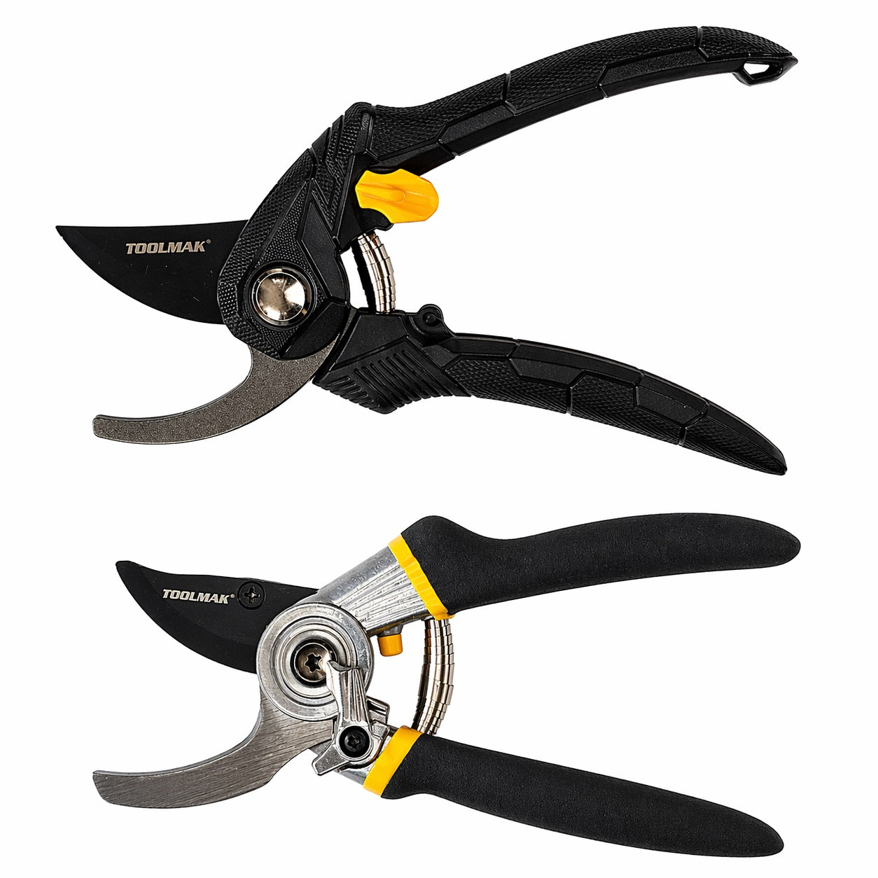 TOOLMAK Forbici da Potatura Professionali  Cesoie da Giardino con Lama Affilata in Acciaio, Impugnatura Ergonomica Antiscivolo, Forbici per Rami, Rose, Bonsai e Piante, Attrezzi da Giardinaggio