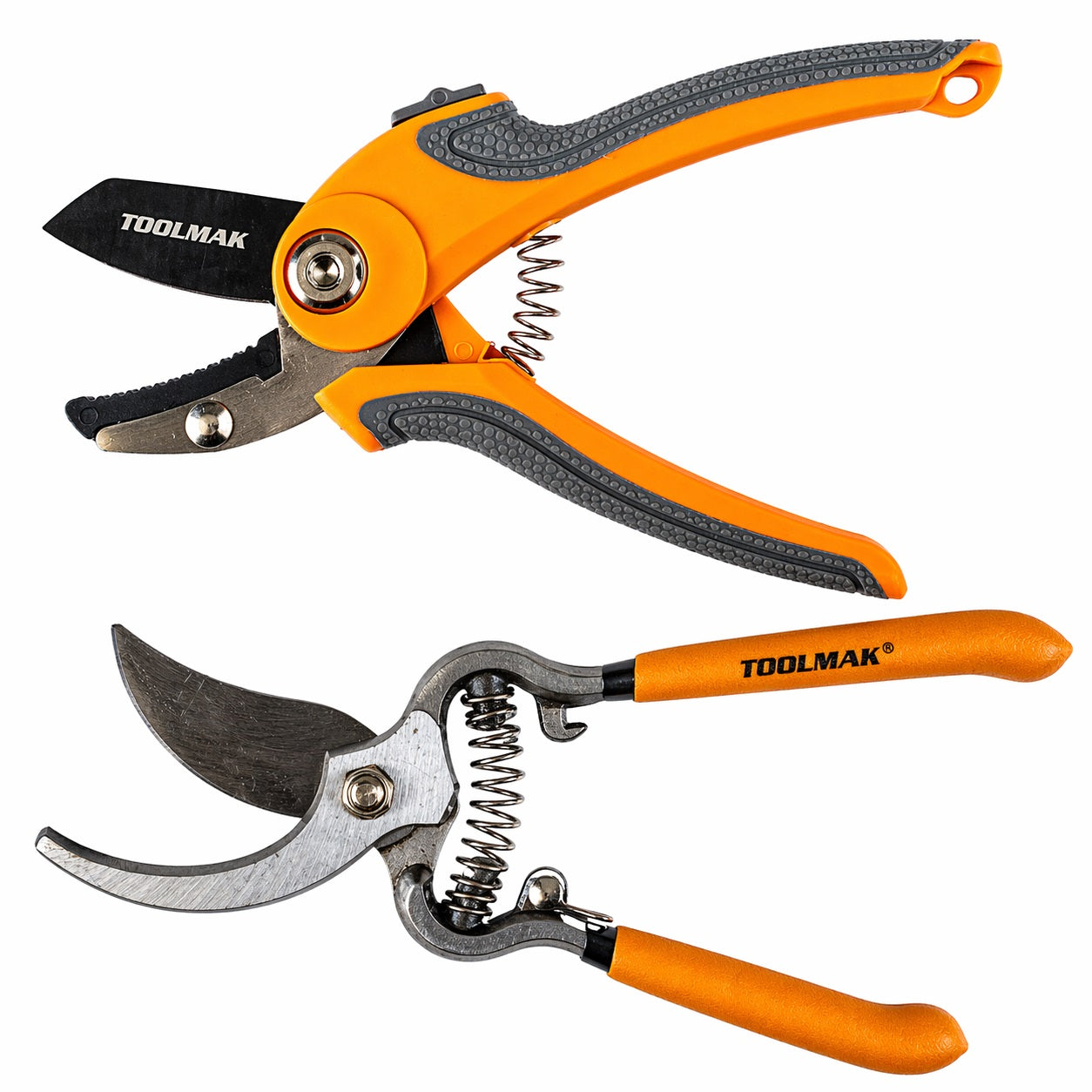 TOOLMAK Forbici da Potatura Professionali  Cesoie da Giardino con Lama Affilata in Acciaio, Impugnatura Ergonomica Antiscivolo, Forbici per Rami, Rose, Bonsai e Piante, Attrezzi da Giardinaggio