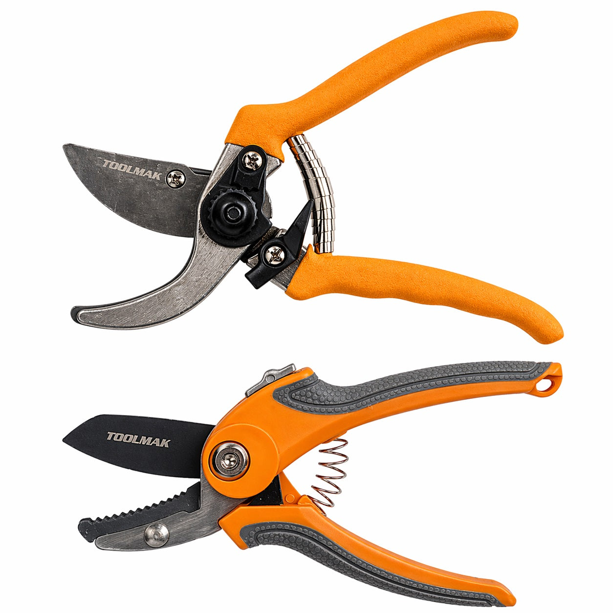 TOOLMAK Forbici da Potatura Professionali  Cesoie da Giardino con Lama Affilata in Acciaio, Impugnatura Ergonomica Antiscivolo, Forbici per Rami, Rose, Bonsai e Piante, Attrezzi da Giardinaggio