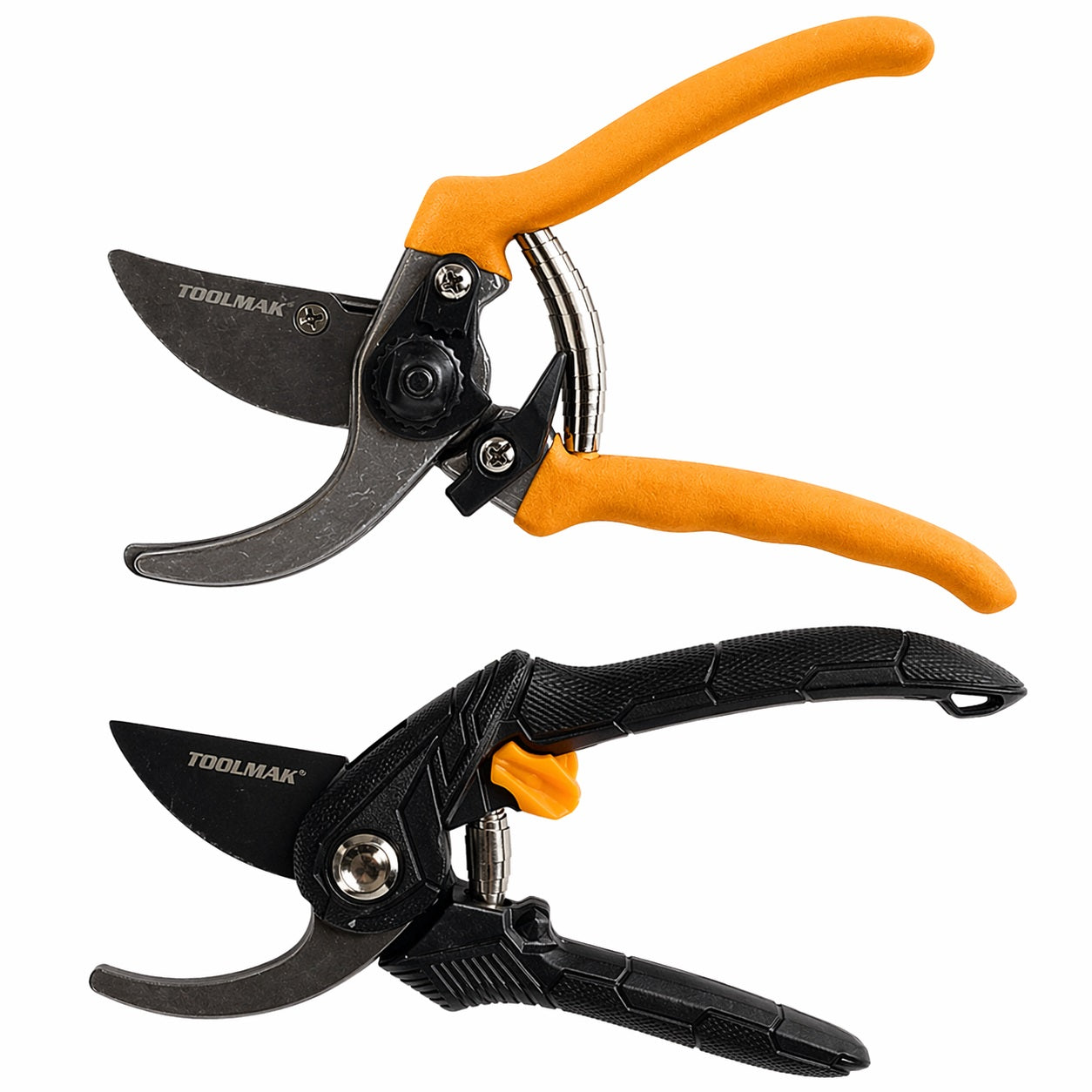 TOOLMAK Forbici da Potatura Professionali  Cesoie da Giardino con Lama Affilata in Acciaio, Impugnatura Ergonomica Antiscivolo, Forbici per Rami, Rose, Bonsai e Piante, Attrezzi da Giardinaggio
