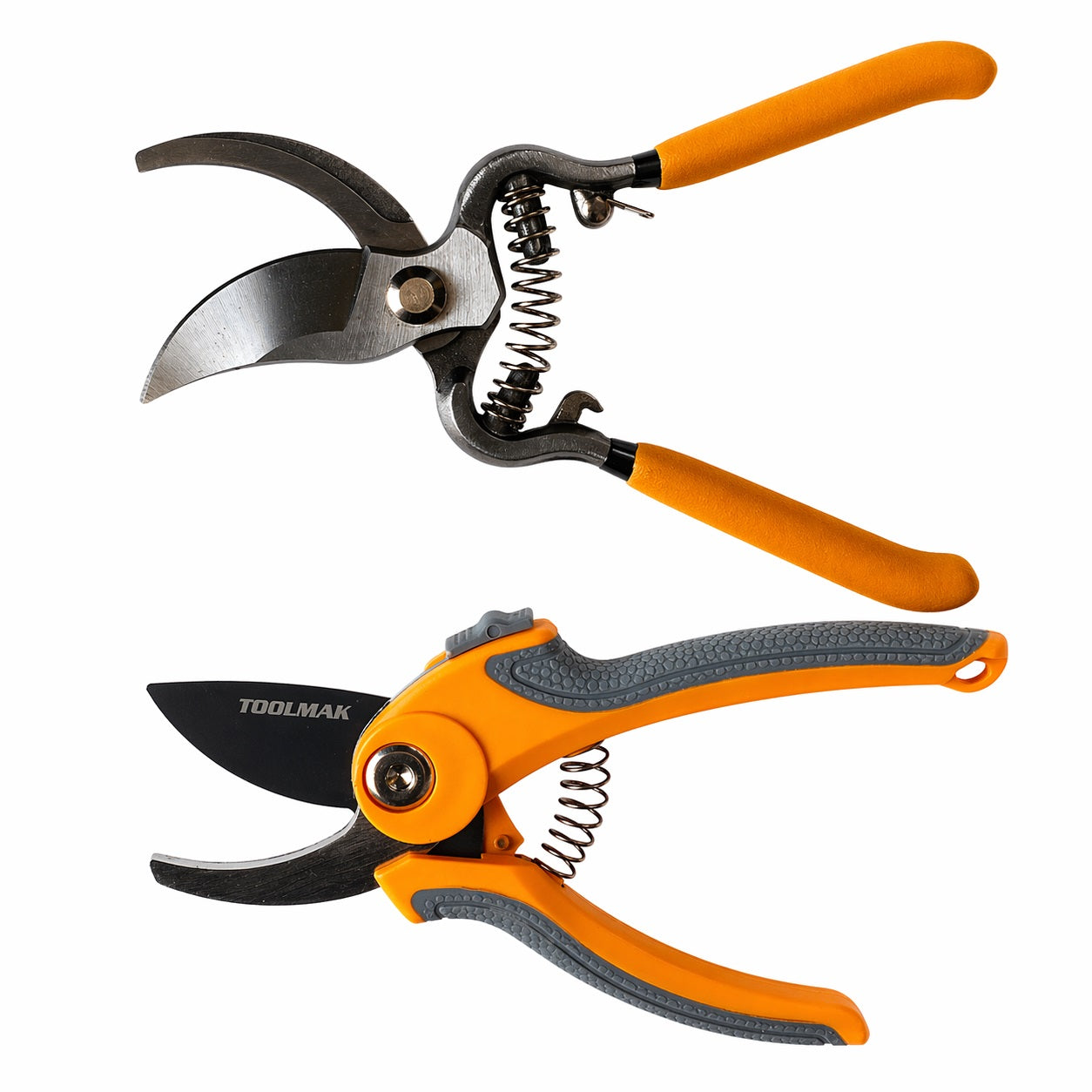 TOOLMAK Forbici da Potatura Professionali  Cesoie da Giardino con Lama Affilata in Acciaio, Impugnatura Ergonomica Antiscivolo, Forbici per Rami, Rose, Bonsai e Piante, Attrezzi da Giardinaggio