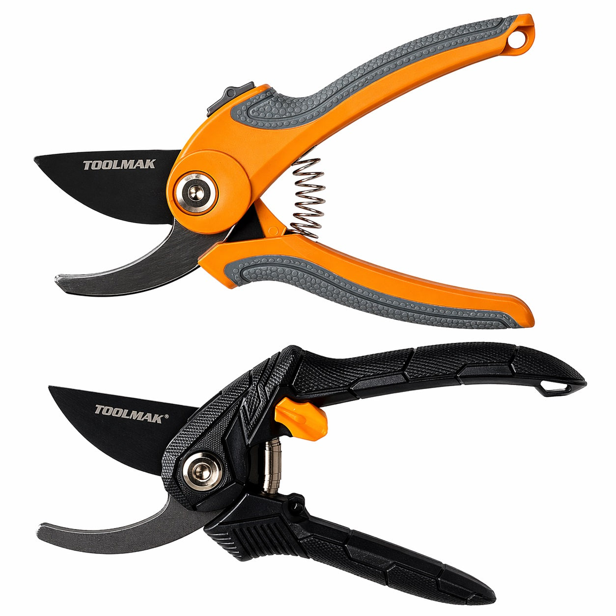 TOOLMAK Forbici da Potatura Professionali  Cesoie da Giardino con Lama Affilata in Acciaio, Impugnatura Ergonomica Antiscivolo, Forbici per Rami, Rose, Bonsai e Piante, Attrezzi da Giardinaggio