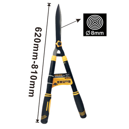 Troncarami Telescopico Lama in Acciaio Resistente, Impugnatura Antiscivolo, Manico Allungabile, Cesoie da Potatura per Rami Spessi e Giardinaggio