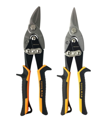 TOOLMAK Cesoia per Lamiera Professionale 10 Pollici – Cesoie Dritte in Acciaio CR-V, Taglio Preciso per Metallo, Alluminio e Acciaio, Impugnatura Ergonomica Antiscivolo