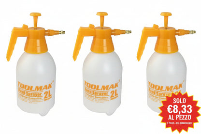 TOOLMAK Spruzzatore a Pressione 2L per Piante e Giardino, Spruzzatore Manuale con Pompa, Nebulizzatore con Ugello Regolabile per Acqua, Fertilizzante e DiserbanteTMK19544
