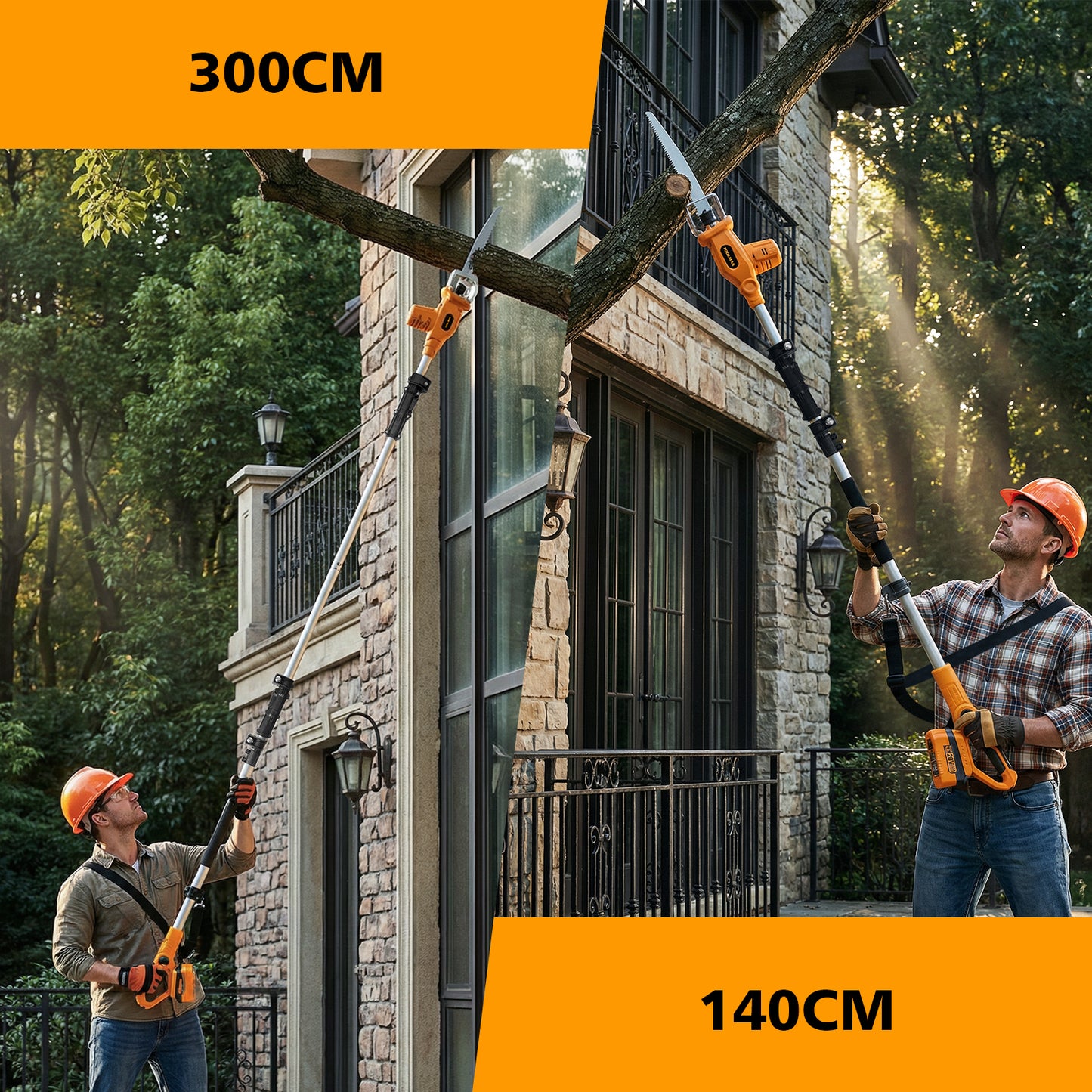 TOOLMAK Sega a Gattuccio da Giardino a Batteria 20V, Sega Reciprocante Elettrica per Potatura Alberi e Rami, Lama 210 mm