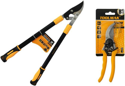 Troncarami Telescopico da 610–930 mm, Forbici Potatura Professionali con Manico Allungabile, Lama in Acciaio, Ideale per Alberi, Siepi e Rami Spessi