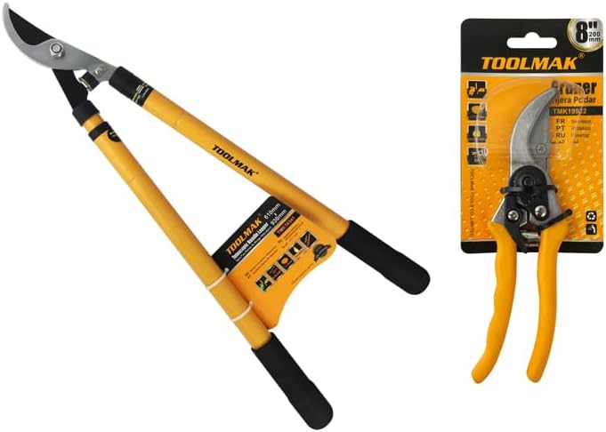 Troncarami Telescopico da 610–930 mm, Forbici Potatura Professionali con Manico Allungabile, Lama in Acciaio, Ideale per Alberi, Siepi e Rami Spessi