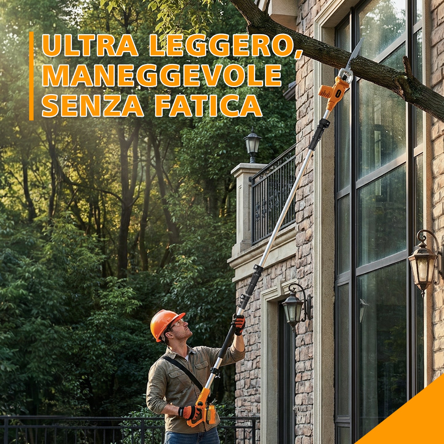 TOOLMAK Sega a Gattuccio da Giardino a Batteria 20V, Sega Reciprocante Elettrica per Potatura Alberi e Rami, Lama 210 mm