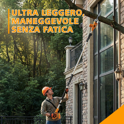 TOOLMAK Sega a Gattuccio da Giardino a Batteria 20V, Sega Reciprocante Elettrica per Potatura Alberi e Rami, Lama 210 mm