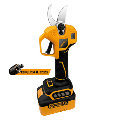 TOOLMAK -forbici da potatura Elettriche professionali a batteria al litio20V 4.0Ah - Motore brushless, Lama SK5affiliate，aperture 40 mm，taglio Max 25mm ,con caricabatteria-MK22134