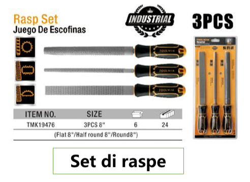 3pcs Rasp set /Set di raspe 3 pezzi-TMK19476