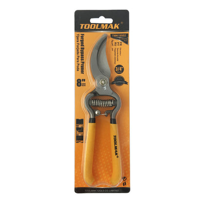 Forbice da Potatura Forgiata TOOLMAK 200 mm – Taglio fino a 19 mm