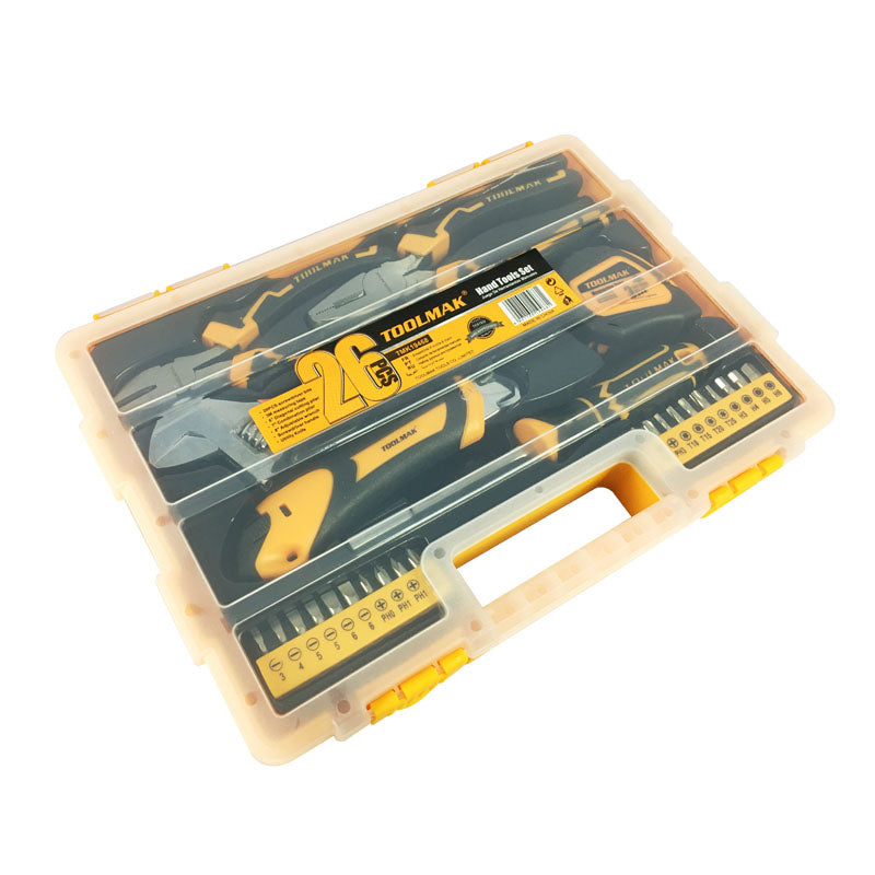 26pcs  hand tools set/Set di 26 pezzi di utensili manuali-TMK19468